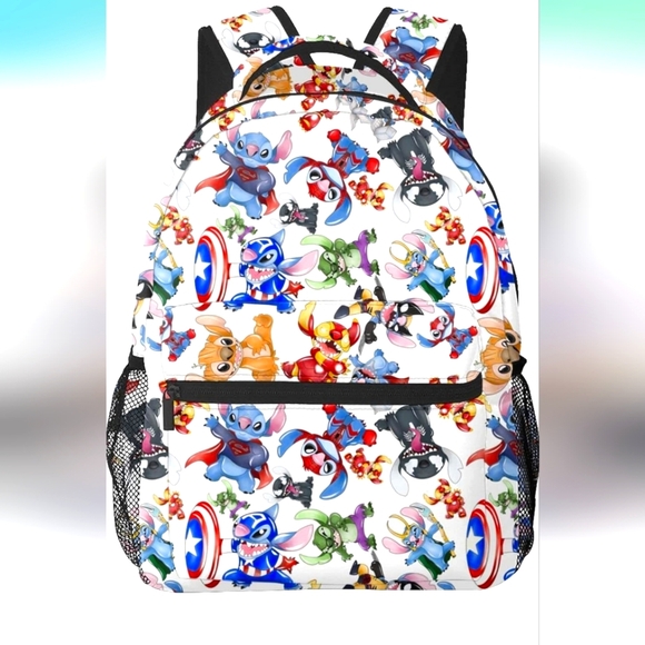 Stitch Backpack - Bookbag- 16 Inch Double Strap- Boys/ Girls - Picture 6 of 6